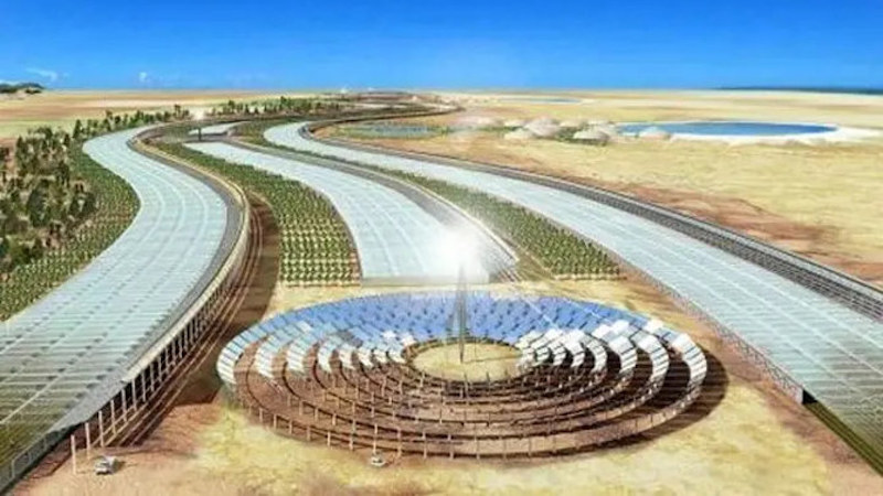 A view of the Al-Khafji Desalination Plant, the world's largest. (Vision 2030 photo)