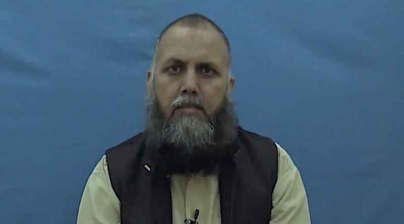 Tehreek-e-Taliban Pakistan's (TTP) Nasarullah alias Maulvi Mansoor. Photo Credit: Pakistan government video screenshot