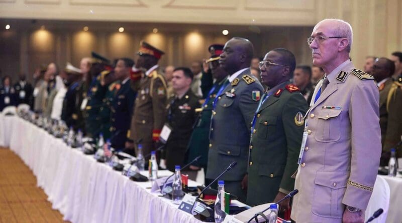 Attendees of the African Chiefs of Defense Conference 2024 pose for a group photo in Gaborone, Botswana, June 25, 2024. Photo Credit: Marine Corps Cpl. Addysyn Tobar