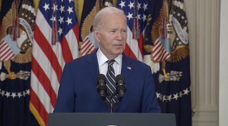 US President Joe Biden. Photo Credit: White House video screenshot