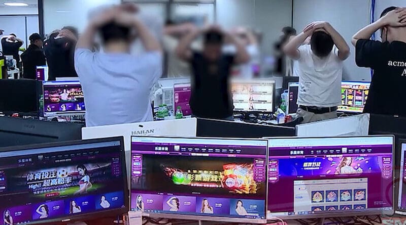 Operation First Light 2024 led to the arrest of 3,950 suspects, such as here in the Philippines, and identified 14,643 other possible suspects in all continents. Photo Credit: INTERPOL