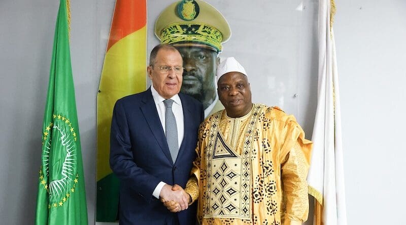 Russia's Foreign Affairs Minister Sergey Lavrov and Minister of Foreign Affairs of the Republic of Guinea Morissanda Kouyaté, June 3, 2024 (photo supplied)
