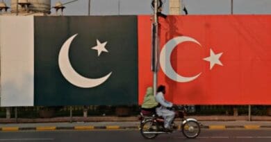 Flags of Pakistan and Turkey. Photo Credit: Tasnim News Agency
