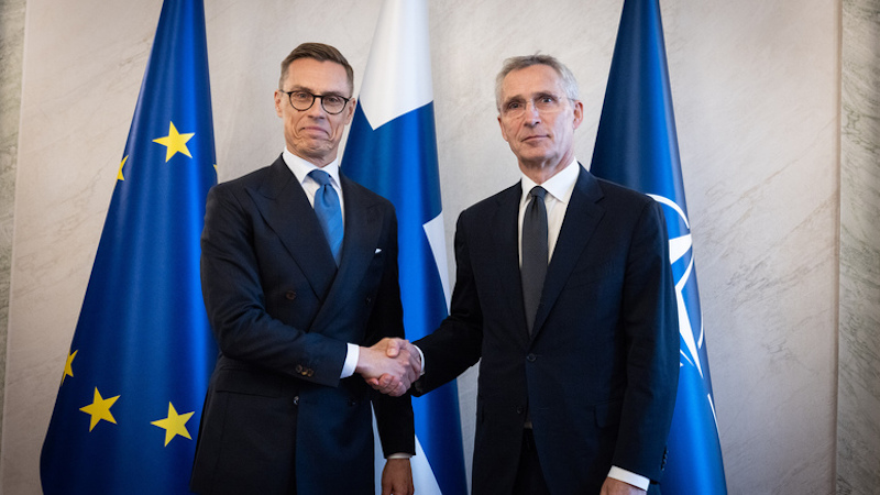 NATO Secretary General Jens Stoltenberg with Alexander Stubb, President of Finland. Photo Credit: NATO