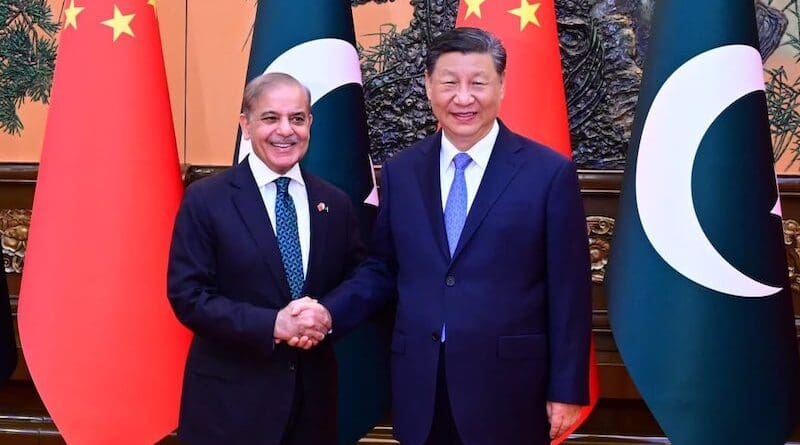 Pakistan's Prime Minister Shehbaz Sharif with China's President Xi Jinping. Photo Credit: Shehbaz Sharif, X