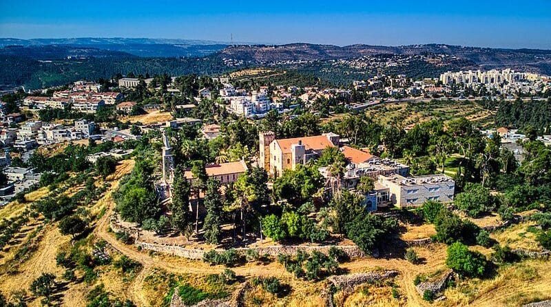 Catholic Church of Our Lady of the Ark of the Covenant on top of Kiriath-Jearim in Abu Ghosh, Israel. Photo Credit: Hagai Agmon-Snir, Wikipedia Commons