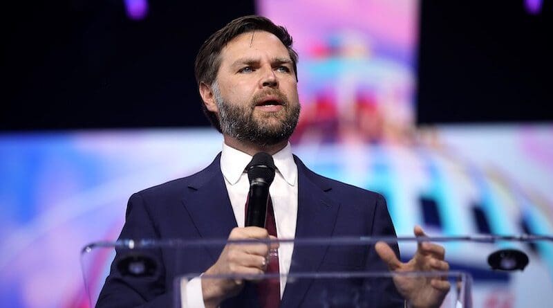 J.D. Vance speaking at the 2024 People's Convention. Photo Credit: Gage Skidmore, Wikipedia Commons