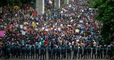 Protest in Bangladesh. Photo Credit: Rayhan9d, Wikipedia Commons