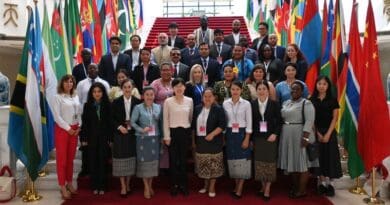 Participants at seminar held at the Academy of International Business Officials (AIBO) in Beijing, China. (photo supplied)