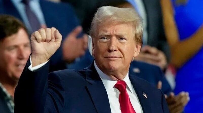 Former US President Donald Trump at the Republican National Convention 2024. Photo Credit: Tasnim News Agency
