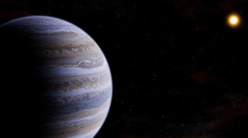 Only a point of light is visible on the JWST/MIRI images. Nevertheless, the initial analysis suggests the presence of a gaseous planet that may have properties similar to Jupiter. CREDIT: T. Müller (MPIA/HdA)