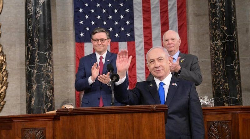Israel's Prime Minister Benjamin Netanyahu speaks to US Congress. Photo Credit: Benjamin Netanyahu, X