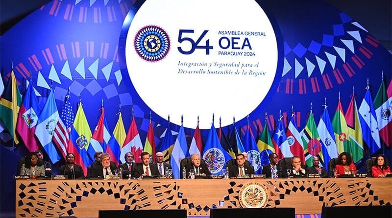 Photo Credit: Portal Oficial del Ministerio de Relaciones Exteriores de la República del Paraguay :: Culmina la 54 Asamblea General de la OEA con 22 resoluciones aprobadas (mre.gov.py)