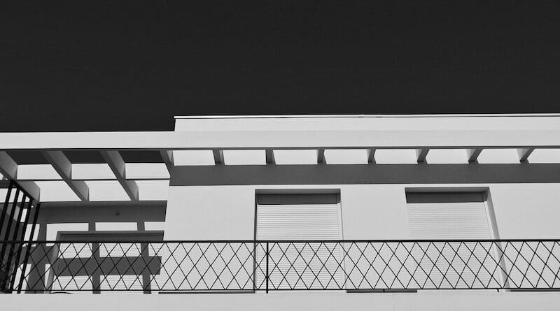 white roof building