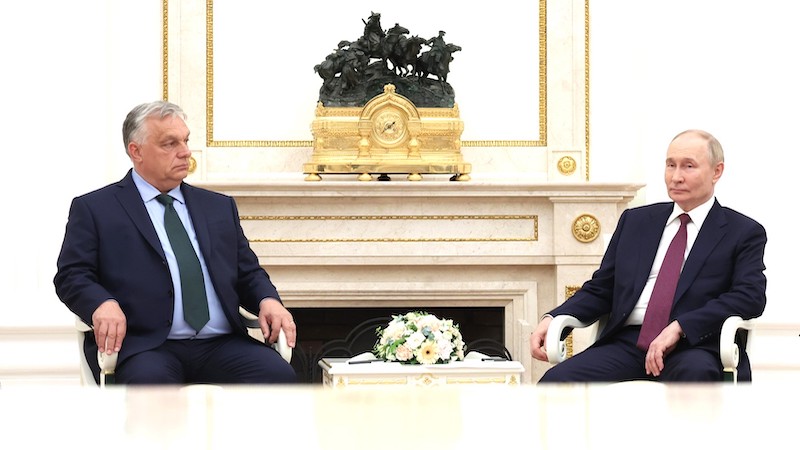 Prime Minister of Hungary Viktor Orban with Russia's President Vladimir Putin. Photo Credit: Kremlin.ru