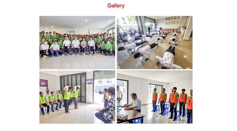 Screenshot of the Fatina Manpower website gallery, June 27, 2024. (RFA)
