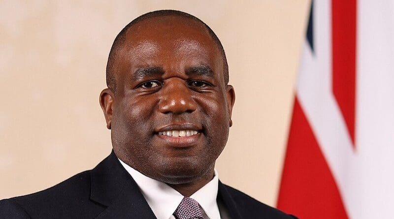 UK Foreign Secretary David Lammy. Photo Credit: Official portrait, Wikipedia Commons