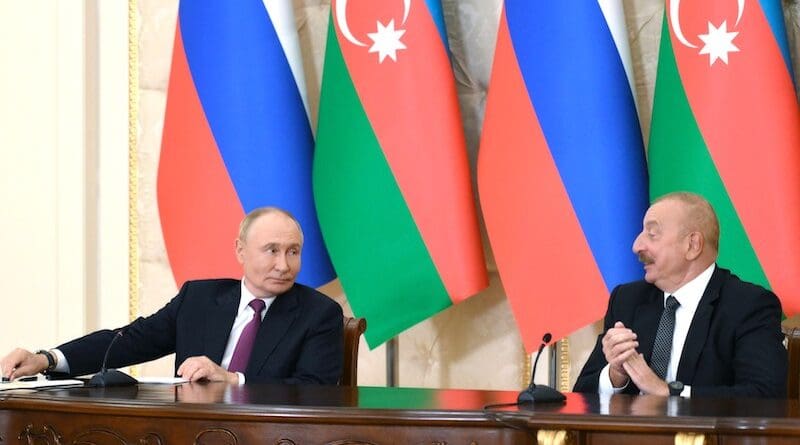 Russia's President Vladimir Putin with Republic of Azerbaijan President Ilham Aliyev. Photo Credit: Kremlin.ru
