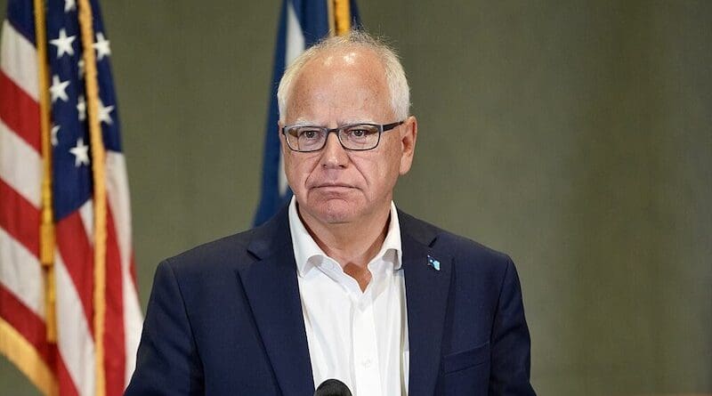 Minnesota Governor Tim Walz. Photo Credit: Office of Governor Tim Walz & Lt. Governor Peggy Flanagan, Wikipedia Commons
