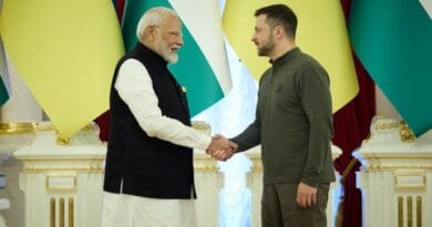 India's Prime Minister Narendra Modi with Ukraine's President President Volodymyr Zelenskyy. Photo Credit: Ukraine Presidential Press Service
