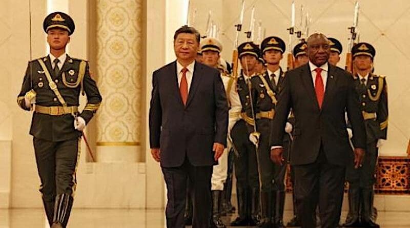 China's President Xi Jinping with South Africa's President Cyril Ramaphosa. Photo Credit: SA News