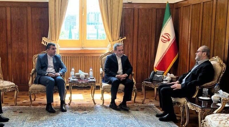 Iranian Foreign Minister Abbas Araqchi with representative of Hezbollah in Iran, Abdullah Safiuddin. Photo Credit: Tasnim News Agency