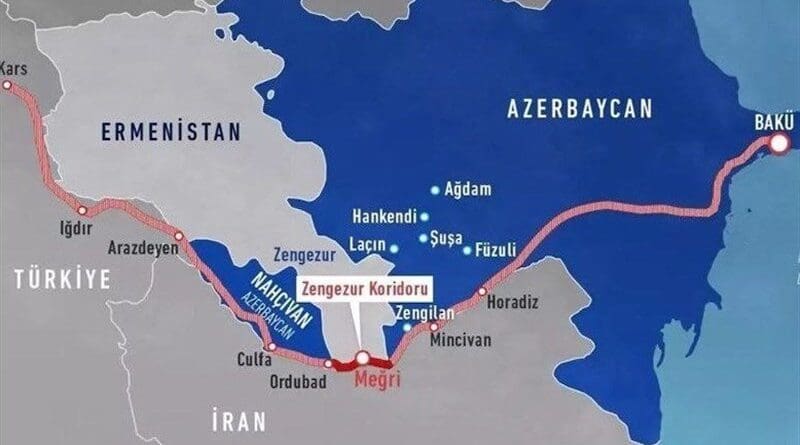 The Zangezur corridor is designed to link the Republic of Azerbaijan with Nakhchivan without Armenian checkpoints. Credit: Tasnim News Agency