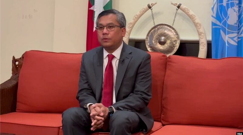 Myanmar's Ambassador to the United Nations U Kyaw Moe Tun. Photo Credit: VOA