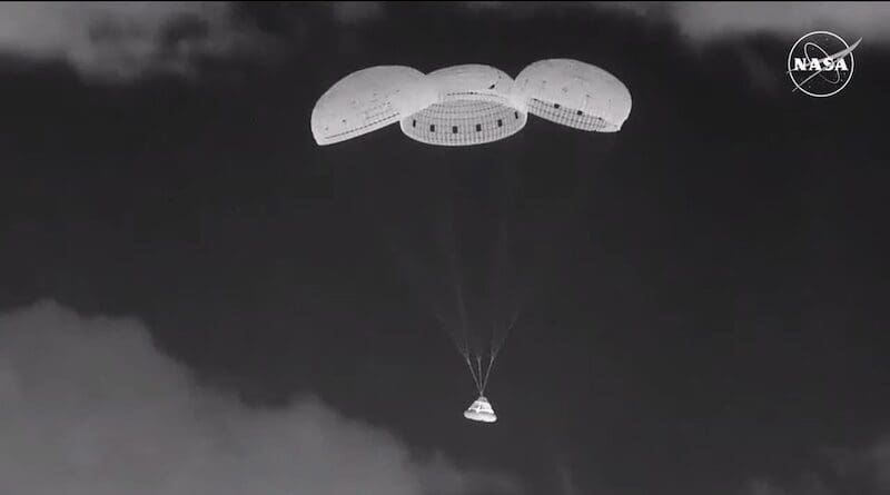 NASA and Boeing welcomed Starliner back to Earth following the uncrewed spacecraft’s successful landing at 10:01 p.m. MDT Sept. 6, 2024, at the White Sands Space Harbor in New Mexico. Credit: NASA