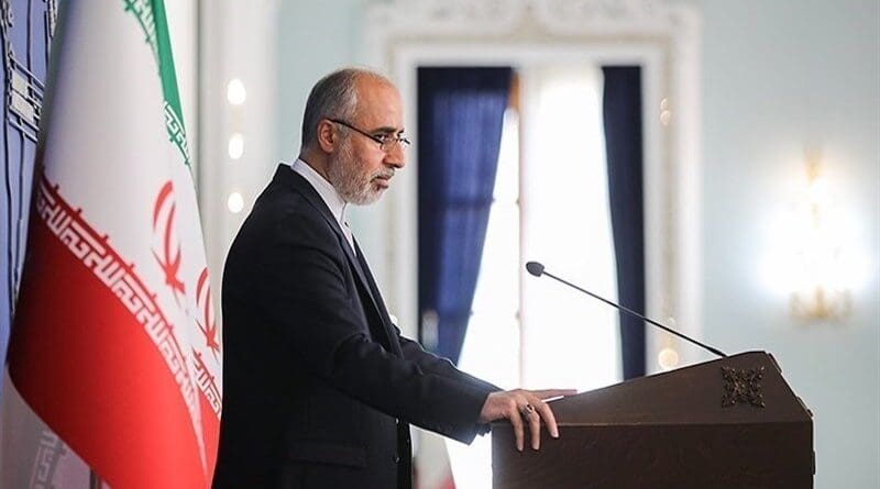 Iranian Foreign Ministry Spokesperson Nasser Kanaani. Photo Credit: Tasnim News Agency