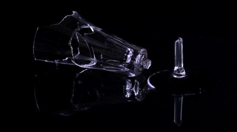 file photo broken champagne glass