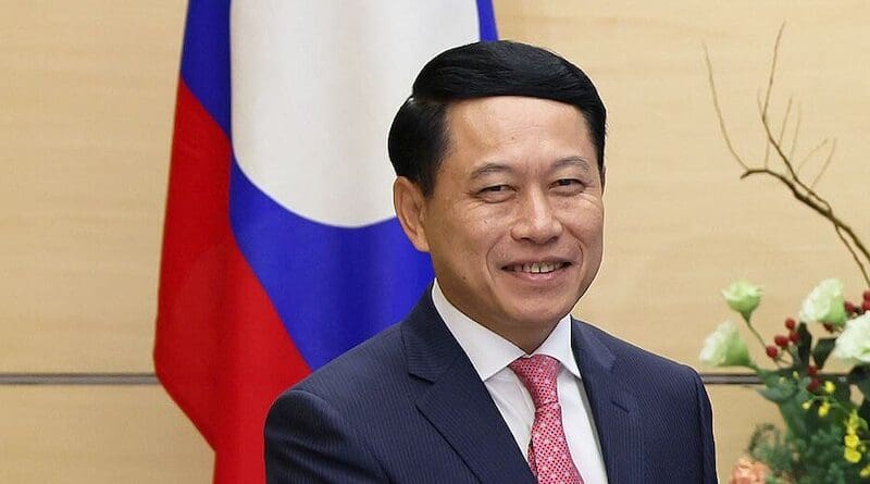 Laos Foreign Minister Saleumxay Kommasith. Photo Credit: 首相官邸ホームページ, Wikimedia Commons