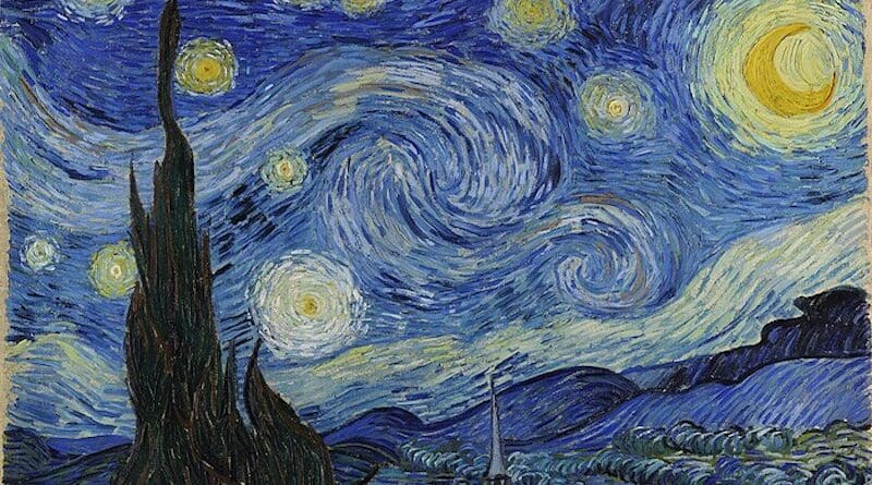 Details of Van Gogh's The Starry Night. Credit: Wikipedia Commons