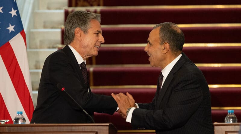 Secretary Antony J. Blinken participates in a joint press availability with Egyptian Foreign Minister Badr Abdelatty in Cairo, Egypt, September 18, 2024. (Official State Department photo by Chuck Kennedy)