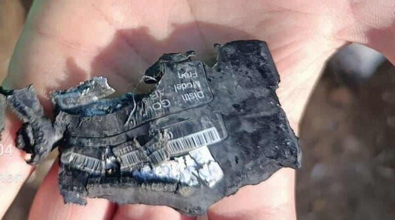 An exploded pager. Photo Credit: Mehr News Agency