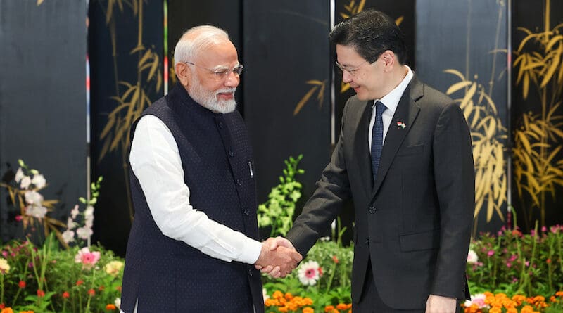 India's Prime Minister Narendra Modi with Singapore's Prime Minister Lawrence Wong. Photo Credit: India PM Office