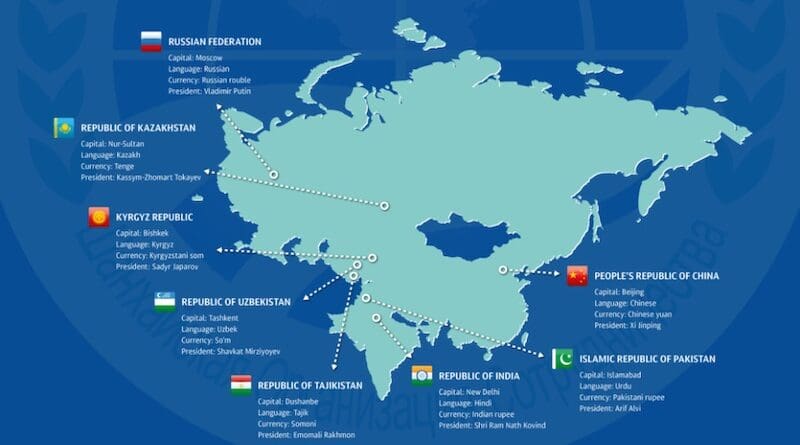 Member states of the Shanghai Cooperation Organization (SCO). Credit: Shanghai Cooperation Organization