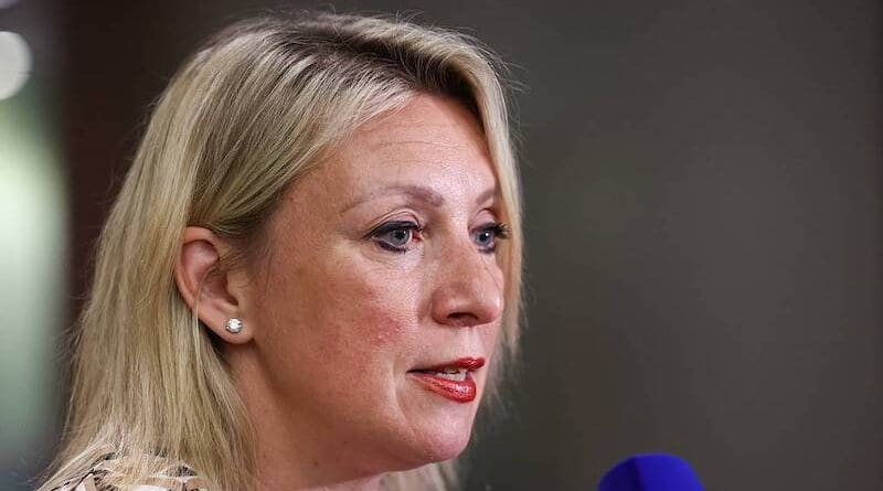 Russian Foreign Ministry Spokeswoman Maria Zakharova