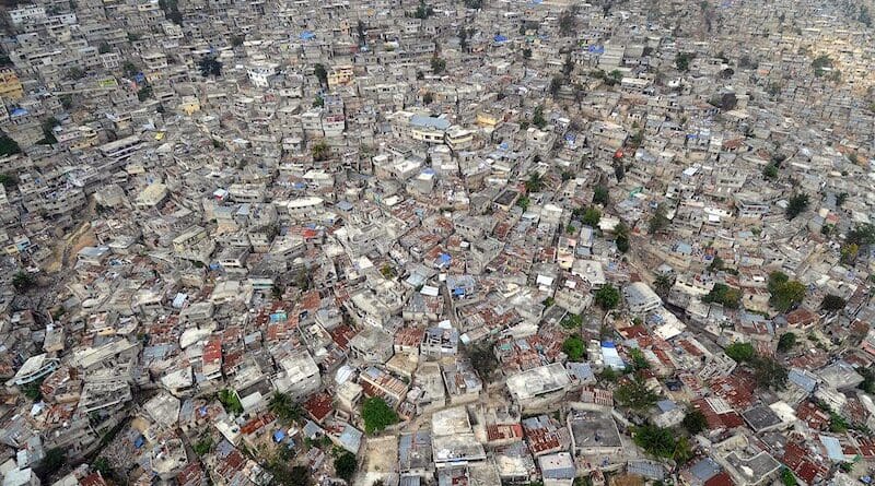 A dense slum in Port-au-Prince, Haiti. Photo Credit: U.S. Navy photo by Senior Chief Mass Communication Specialist Spike Call