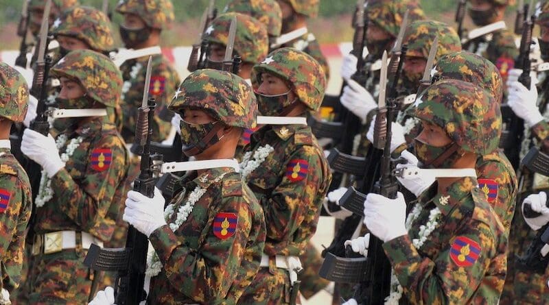 Myanmar government soldiers. Photo Credit: Mil.ru, Wikimedia Commons