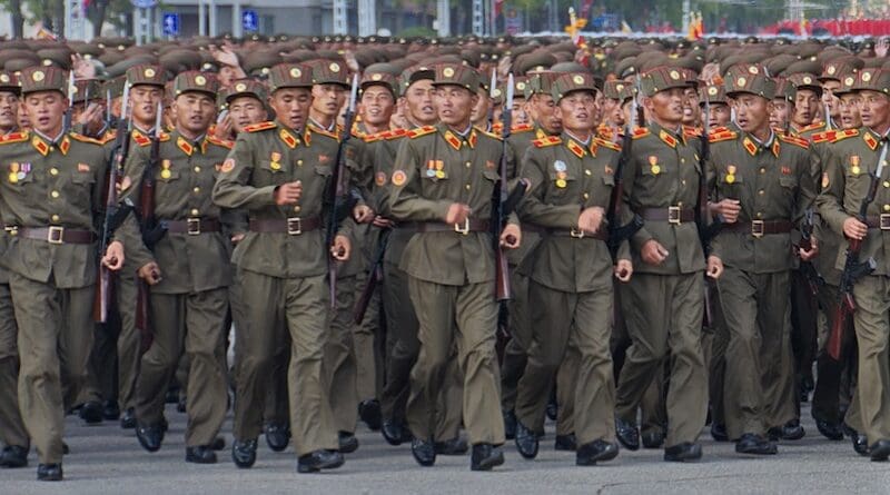 File photo of North Korea soldiers. Photo Credit: Uwe Brodrecht, Wikipedia Commons