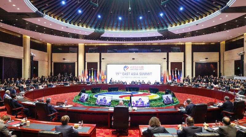 India's Prime Minister Narendra Modi attends East Asia Summit at Vientiane, in Laos on October 11, 2024. Photo Credit: India PM Office