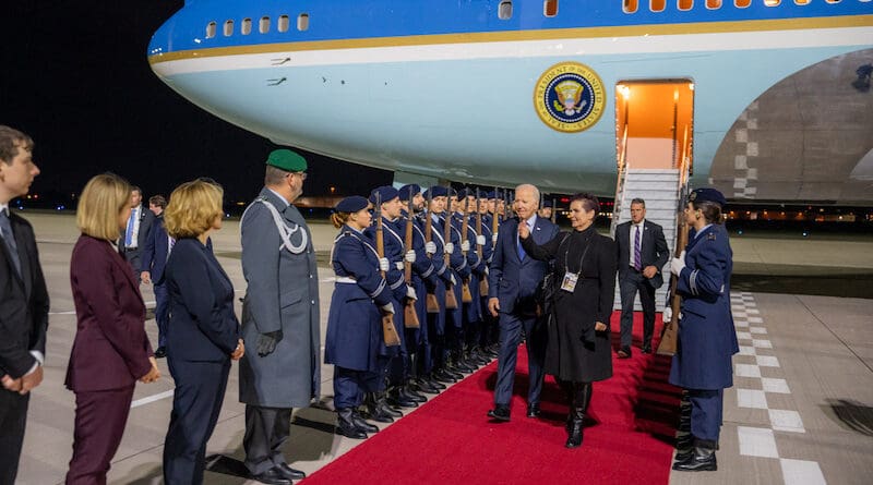 US President Joe Biden arrives in Germany. Photo Credit: The White House