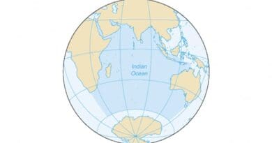 Map of The Indian Ocean. Credit: Wikipedia Commons