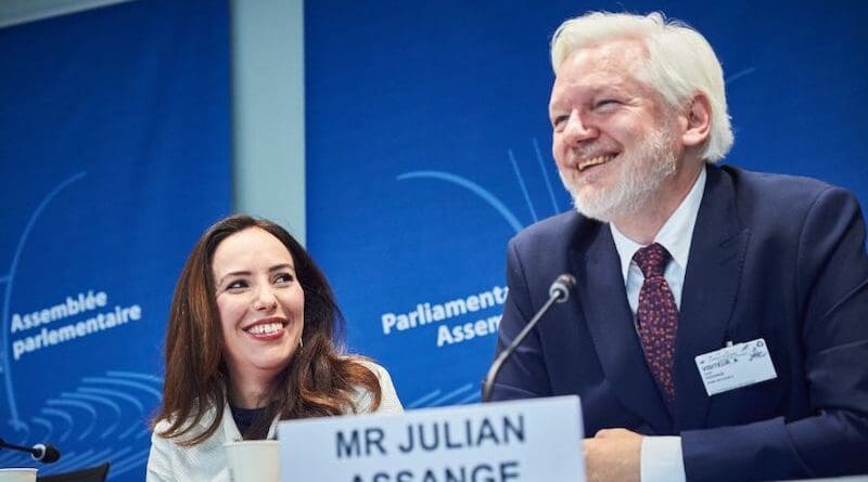 Julian Assange in Strasbourg. Photo Credit: © Council of Europe