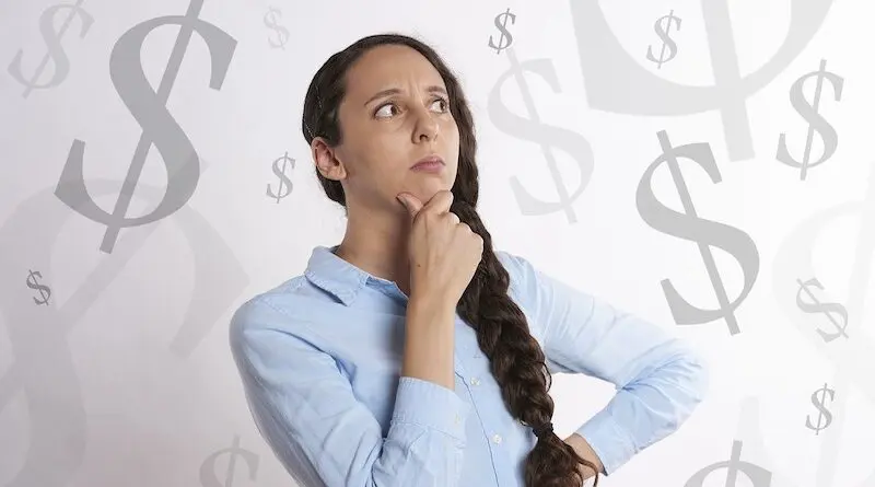 woman thinking debt mortgage financial crisis