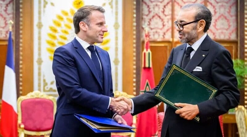 France's President Emmanuel Macron with Morocco's King Mohammed VI. Photo Credit: Kingdom of Morocco