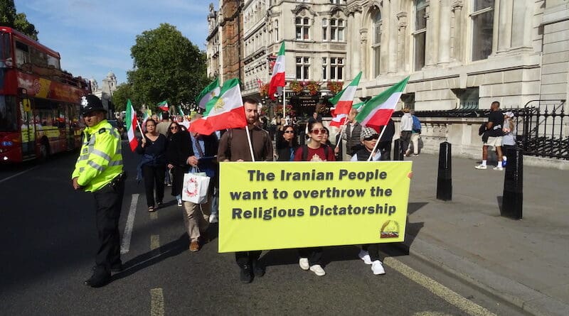 Protest against the Iranian regime in London