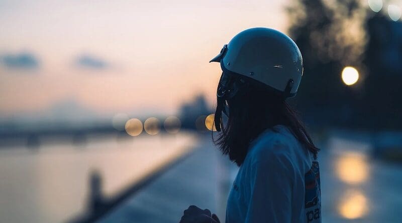 woman sunrise sunset