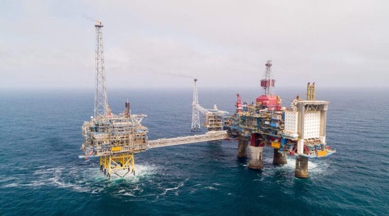 The Sleipner field in the North Sea, where Equinor has been injecting CO2 into a subsea formation for nearly 30 years. Photo: Øyvind Gravås and Bo B. Randulff/©Equinor